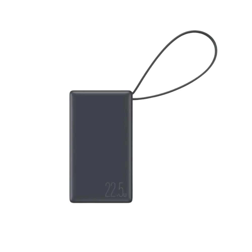 بطارية متنقلة مور بور بقوة 22.5 واط مع كيبل مدمج تايب سي بسعة 20000mAh