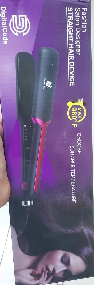 جهاز تصفيف وفرد الشعر الرقمي من فاشن صالون ديزاينر.