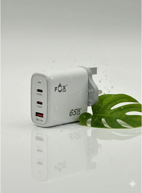 شاحن سريع يو اس بي بقدرة 65 واط غير قابل للطي بـ3 منافذ من نيكسود، شاحن جداري سريع تايب سي متوافق مع ماك بوك برو/اير، اتش بي/ديل/لينوفو، ايباد برو/اير، ايفون 15 برو ماكس، جالكسي اس 22 23 الترا، ستيم ديك