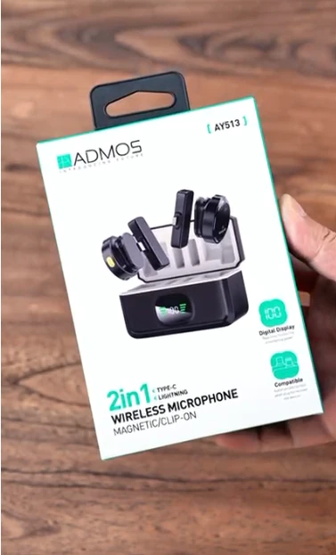 ميكروفون أدوس اللاسلكي موديل AY513.