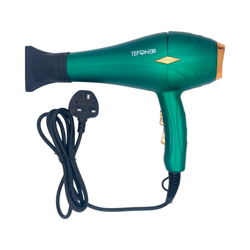 مجفف شعر احترافي عالي السرعة مع هواء ساخن وبارد – TEFONER TE-H013